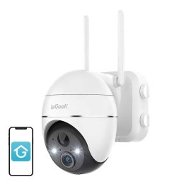 4kom.pl IeGeek Bezprzewodowa kamera zewnętrzna WiFi 3MP ZS-GX1S Biała