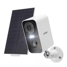 4kom.pl IeGeek Bezprzewodowa kamera zewnętrzna WiFi 3MP biała z panelem solarnym