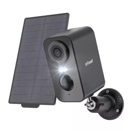 4kom.pl IeGeek Bezprzewodowa kamera zewnętrzna WiFi 3MP czarna z panelem solarnym