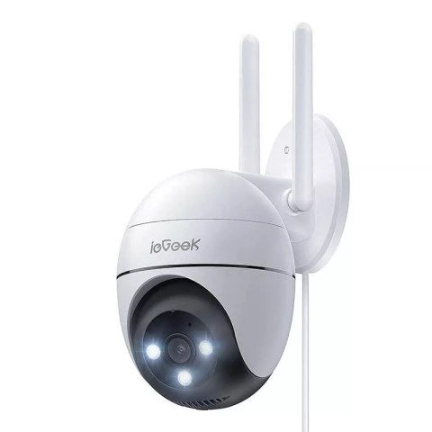 4kom.pl IeGeek Bezprzewodowa obrotowa kamera zewnętrzna WiFi 3MP Biała 4kom.pl IeGeek Bezprzewodowa obrotowa kamera zewnętrzna WiFi 3MP Biała