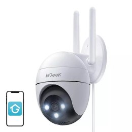 4kom.pl IeGeek Bezprzewodowa obrotowa kamera zewnętrzna WiFi 3MP Biała