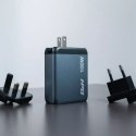 4kom.pl Ładowarka sieciowa Verbatim GaN 100W 3xUSB-C/USB-A + Adapter