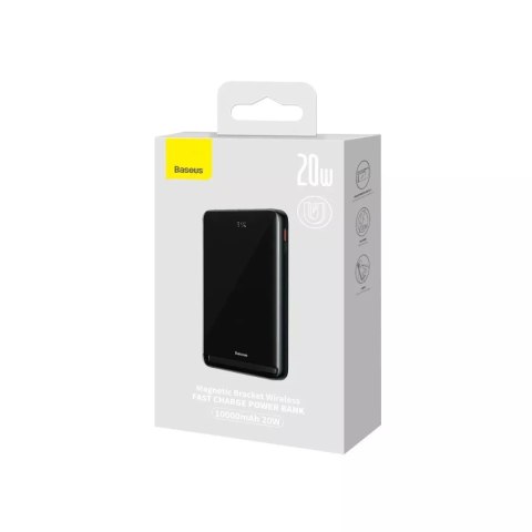Baseus Powerbank Baseus Magnetic Bracket 10000mAh 20W z MagSafe - niebieski + kabel USB-C 60W 0.5m Baseus Powerbank Baseus Magnetic Bracket 10000mAh 20W z MagSafe - niebieski + kabel USB-C 60W 0.5m