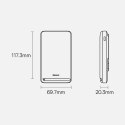 Baseus Powerbank Baseus Magnetic Bracket 10000mAh 20W z MagSafe - niebieski + kabel USB-C 60W 0.5m