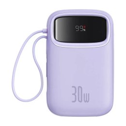 Baseus Powerbank Baseus QPow 2 10000mAh 30W 2xUSB-C Fioletowy