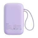Baseus Powerbank Baseus QPow 2 10000mAh 30W 2xUSB-C Fioletowy
