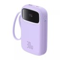 Baseus Powerbank Baseus QPow 2 10000mAh 30W 2xUSB-C Fioletowy