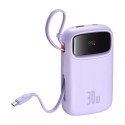 Baseus Powerbank Baseus QPow 2 10000mAh 30W 2xUSB-C Fioletowy