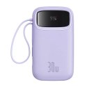 Baseus Powerbank Baseus QPow 2 20000mAh 30W 2xUSB-C Fioletowy