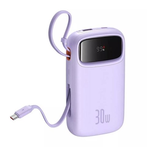 Baseus Powerbank Baseus QPow 2 20000mAh 30W 2xUSB-C Fioletowy Baseus Powerbank Baseus QPow 2 20000mAh 30W 2xUSB-C Fioletowy