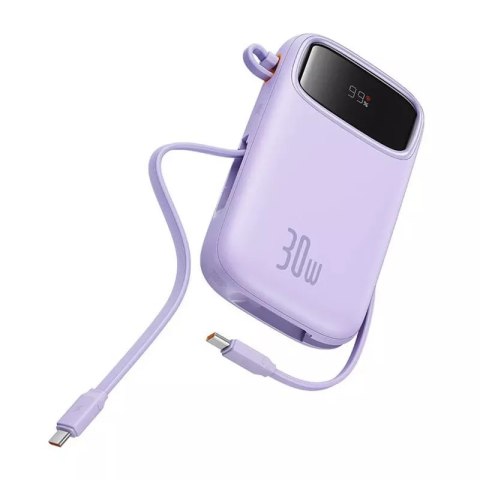Baseus Powerbank Baseus QPow 2 20000mAh 30W 2xUSB-C Fioletowy Baseus Powerbank Baseus QPow 2 20000mAh 30W 2xUSB-C Fioletowy
