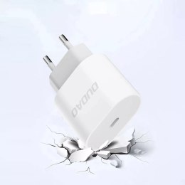 Dudao Ładowarka sieciowa Dudao 20W USB-C z kablem - Biała