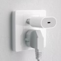 Dudao Ładowarka sieciowa Dudao 20W USB-C z kablem - Biała
