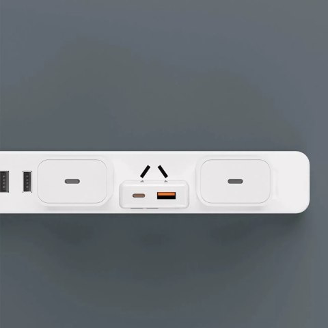 Dudao Ładowarka sieciowa GaN Dudao A30EU 30W USB-A / USB-C - Biała Dudao Ładowarka sieciowa GaN Dudao A30EU 30W USB-A / USB-C - Biała
