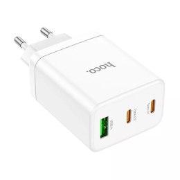 Hoco Ładowarka sieciowa HOCO 2 x Typ C + USB A PD QC3.0 3A 35W Biała