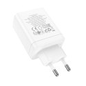Hoco Ładowarka sieciowa HOCO 2 x Typ C + USB A PD QC3.0 3A 35W Biała