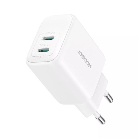 Joyroom Ładowarka Joyroom Sieciowa 2x USB-C 20W PD / QC 3.0 - Biała Joyroom Ładowarka Joyroom Sieciowa 2x USB-C 20W PD / QC 3.0 - Biała