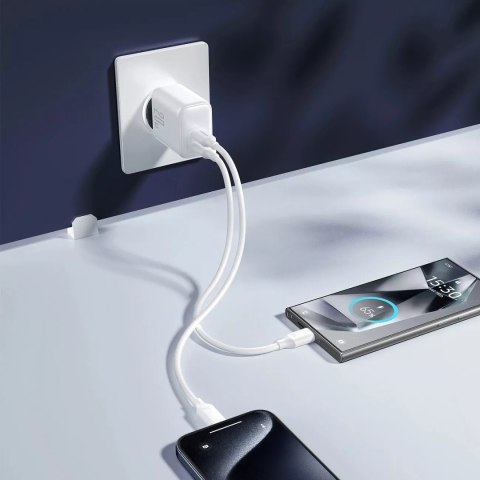 Joyroom Ładowarka Joyroom Sieciowa 2x USB-C 20W PD / QC 3.0 - Biała Joyroom Ładowarka Joyroom Sieciowa 2x USB-C 20W PD / QC 3.0 - Biała