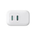 Joyroom Ładowarka Joyroom Sieciowa 2x USB-C 20W PD / QC 3.0 - Biała