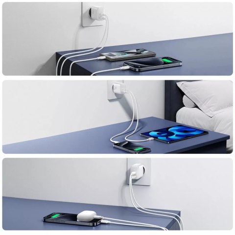 Joyroom Ładowarka Joyroom Sieciowa 2x USB-C 20W PD / QC 3.0 - Biała Joyroom Ładowarka Joyroom Sieciowa 2x USB-C 20W PD / QC 3.0 - Biała