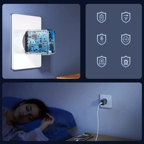 Joyroom Ładowarka Joyroom Sieciowa USB-C PD 20W - Czarna Joyroom Ładowarka Joyroom Sieciowa USB-C PD 20W - Czarna