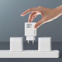 Joyroom Ładowarka sieciowa GaN Dudao A30EUT 30W USB-A / USB-C + kabel USB-C - USB-C - Biała