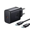 Joyroom Szybka ładowarka Joyroom do 25W + Kabel USB-C / USB-C 1m - Czarna