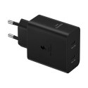 Samsung Ładowarka Samsung Power Adapter Duo Sieciowa 2x USB-C 50W - Czarna