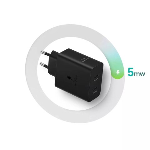 Samsung Ładowarka Samsung Power Adapter Duo Sieciowa 2x USB-C 50W - Czarna Samsung Ładowarka Samsung Power Adapter Duo Sieciowa 2x USB-C 50W - Czarna