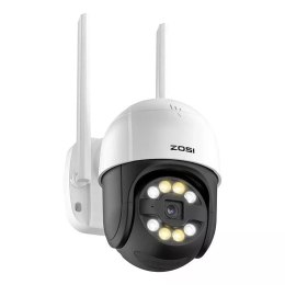 4kom.pl Kamera zewnętrzna IP ZOSI C289 WiFi 3MP Pan Tilt IP66 + karta microSD 32GB