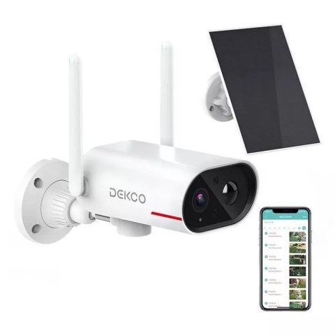 4kom.pl Kamera zewnętrzna WiFi z panelem solarnym DEKCO DC8L 3MP 4kom.pl Kamera zewnętrzna WiFi z panelem solarnym DEKCO DC8L 3MP