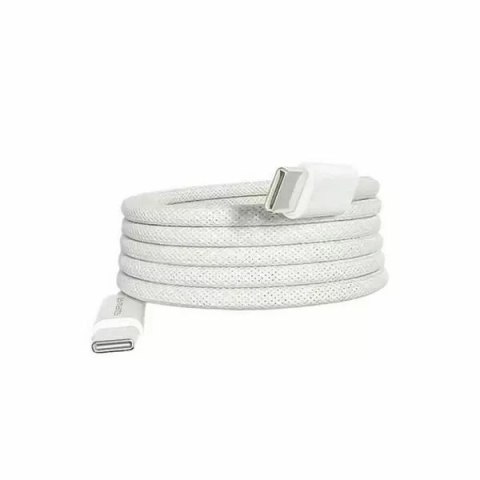 4kom.pl Magnetyczny kabel USB-C RollUp 1,5m, 100W, 480 Mbps, nylonowy, biały 4kom.pl Magnetyczny kabel USB-C RollUp 1,5m, 100W, 480 Mbps, nylonowy, biały