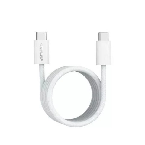 4kom.pl Magnetyczny kabel USB-C RollUp 1,5m, 100W, 480 Mbps, nylonowy, biały 4kom.pl Magnetyczny kabel USB-C RollUp 1,5m, 100W, 480 Mbps, nylonowy, biały