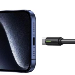 Apple Kabel USAMS SJ734 USB-C do USB-C 1m, 60W, czarny, YU Series, trwały i szybki