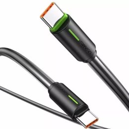 Apple Kabel USAMS SJ734 USB-C do USB-C 1m, 60W, czarny, YU Series, trwały i szybki
