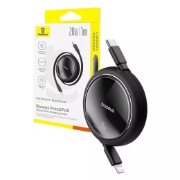 Baseus Kabel USB Baseus Free2Pull USB-C do iP 20W 1m Czarny