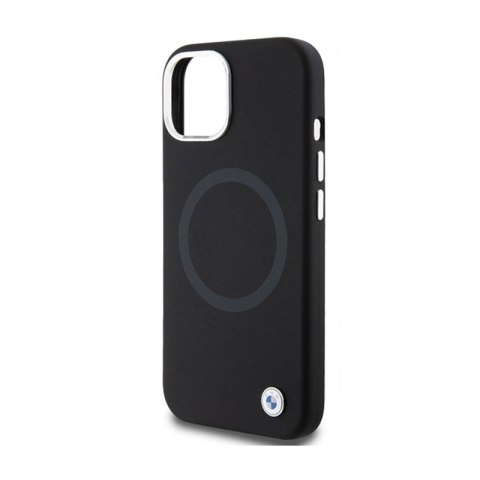 BMW Signature Liquid Silicone MagSafe - Etui iPhone 15 Plus (czarny) BMW Signature Liquid Silicone MagSafe - Etui iPhone 15 Plus (czarny)