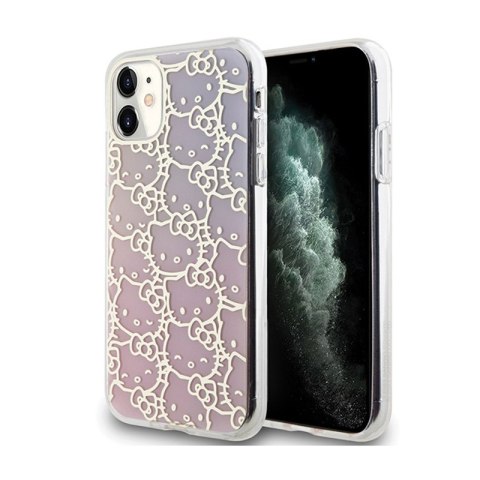 Hello Kitty IML Gradient Electrop Crowded Kitty Head - Etui iPhone 11 (różowy) Hello Kitty IML Gradient Electrop Crowded Kitty Head - Etui iPhone 11 (różowy)