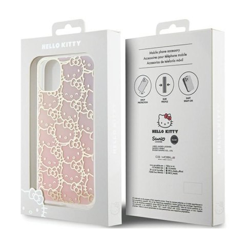 Hello Kitty IML Gradient Electrop Crowded Kitty Head - Etui iPhone 11 (różowy) Hello Kitty IML Gradient Electrop Crowded Kitty Head - Etui iPhone 11 (różowy)