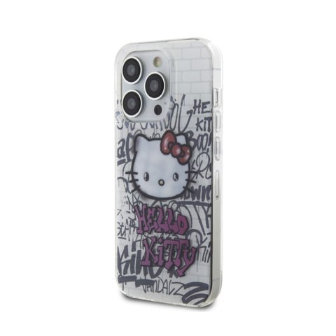 Hello Kitty IML Kitty On Bricks Graffiti - Etui iPhone 13 Pro Max (biały) Hello Kitty IML Kitty On Bricks Graffiti - Etui iPhone 13 Pro Max (biały)