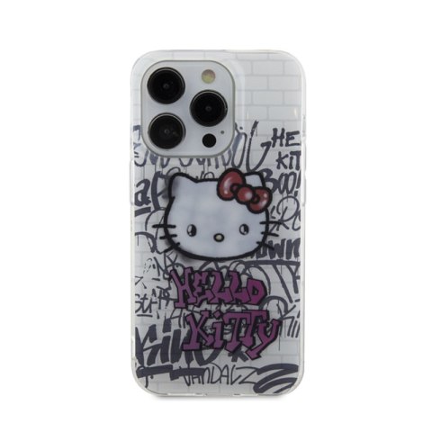 Hello Kitty IML Kitty On Bricks Graffiti - Etui iPhone 13 Pro Max (biały) Hello Kitty IML Kitty On Bricks Graffiti - Etui iPhone 13 Pro Max (biały)