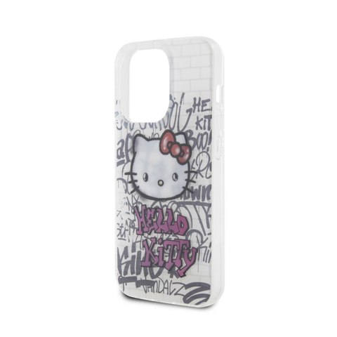 Hello Kitty IML Kitty On Bricks Graffiti - Etui iPhone 13 Pro Max (biały) Hello Kitty IML Kitty On Bricks Graffiti - Etui iPhone 13 Pro Max (biały)