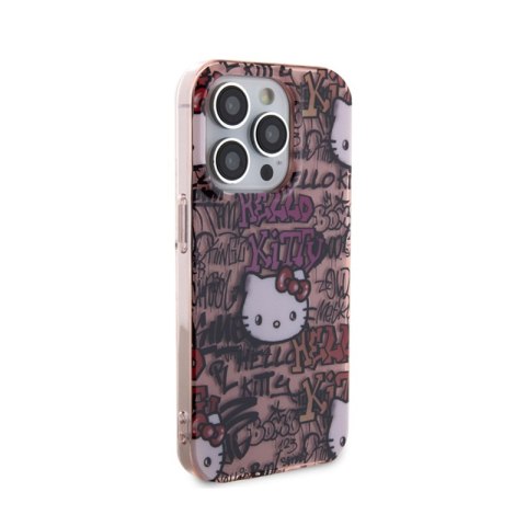 Hello Kitty IML Tags Graffiti - Etui iPhone 14 Pro (różowy) Hello Kitty IML Tags Graffiti - Etui iPhone 14 Pro (różowy)
