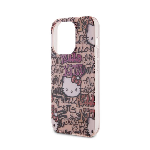 Hello Kitty IML Tags Graffiti - Etui iPhone 14 Pro (różowy) Hello Kitty IML Tags Graffiti - Etui iPhone 14 Pro (różowy)