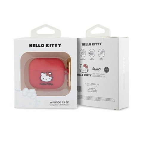 Hello Kitty Silicone 3D Kitty Head - Etui AirPods 3 (fuksja) Hello Kitty Silicone 3D Kitty Head - Etui AirPods 3 (fuksja)
