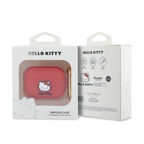 Hello Kitty Silicone 3D Kitty Head - Etui AirPods Pro (fuksja) Hello Kitty Silicone 3D Kitty Head - Etui AirPods Pro (fuksja)