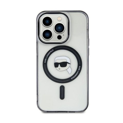 Karl Lagerfeld IML Karl Head MagSafe - Etui iPhone 15 (przezroczysty) Karl Lagerfeld IML Karl Head MagSafe - Etui iPhone 15 (przezroczysty)