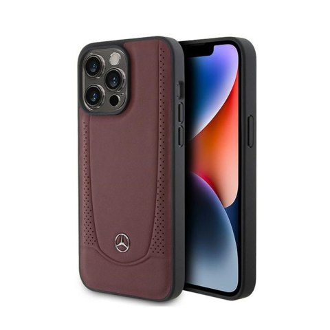 Mercedes Leather Urban Line - Etui iPhone 15 Pro (czerwony) Mercedes Leather Urban Line - Etui iPhone 15 Pro (czerwony)