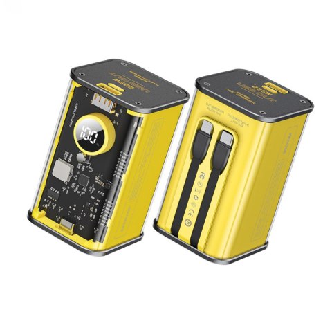 WEKOME WP-347 Vanguard Series - Power bank 20000 mAh Super Fast Charging z wbudowanym kablem USB-C PD 20W & Lightning + USB-A QC WEKOME WP-347 Vanguard Series - Power bank 20000 mAh Super Fast Charging z wbudowanym kablem USB-C PD 20W & Lightning + USB-A QC