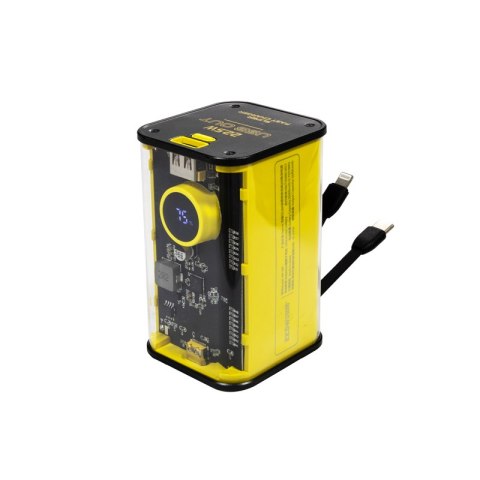 WEKOME WP-347 Vanguard Series - Power bank 20000 mAh Super Fast Charging z wbudowanym kablem USB-C PD 20W & Lightning + USB-A QC WEKOME WP-347 Vanguard Series - Power bank 20000 mAh Super Fast Charging z wbudowanym kablem USB-C PD 20W & Lightning + USB-A QC